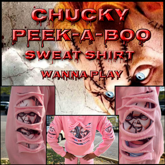 CHUCKY PEEK-A-BOO SWEAT SHIRT