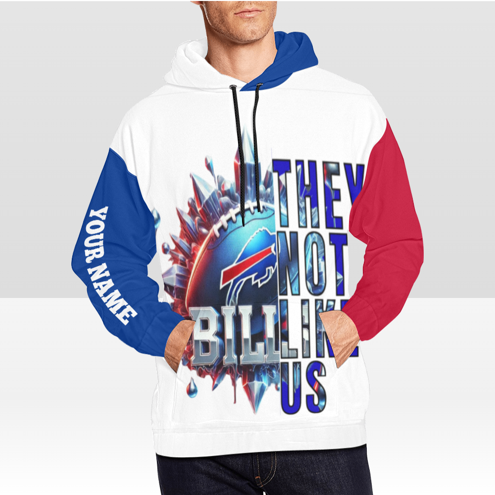 MENS BILLS GAME DAY "THEY NOT LIKE US" PULL OVER HOODIE