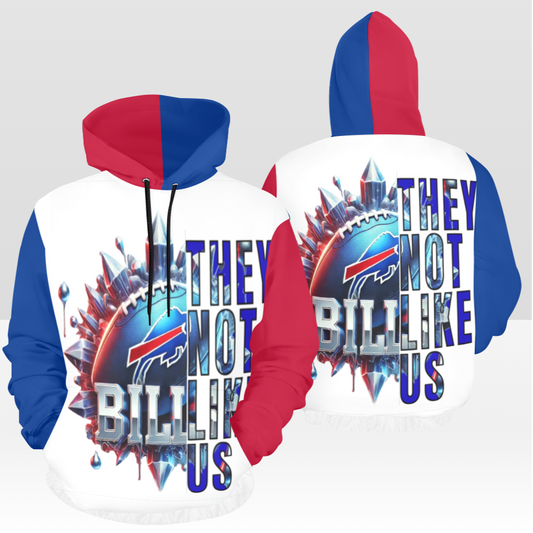 MENS BILLS GAME DAY "THEY NOT LIKE US" PULL OVER HOODIE