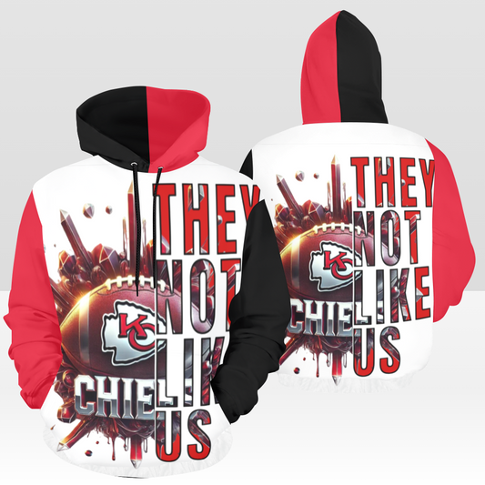 MENS CHIEFS GAME DAY "THEY NOT LIKE US" PULL OVER HOODIE