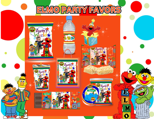 Elmo Party Favor Template