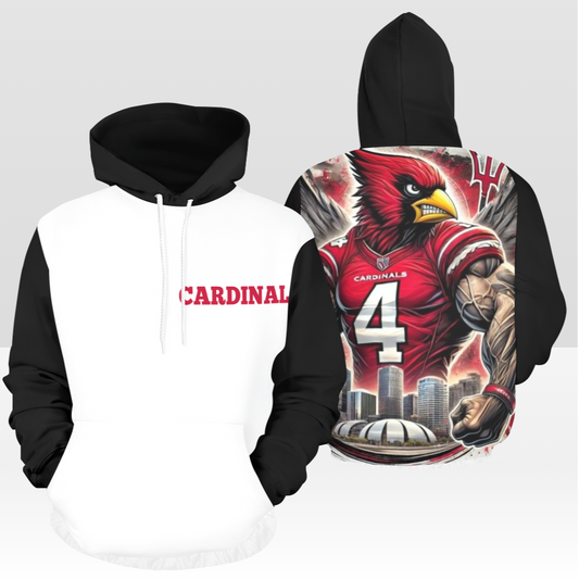 MENS CARDINALGAME DAY MULTI BLACK & WHITE PULL OVER HOODIE