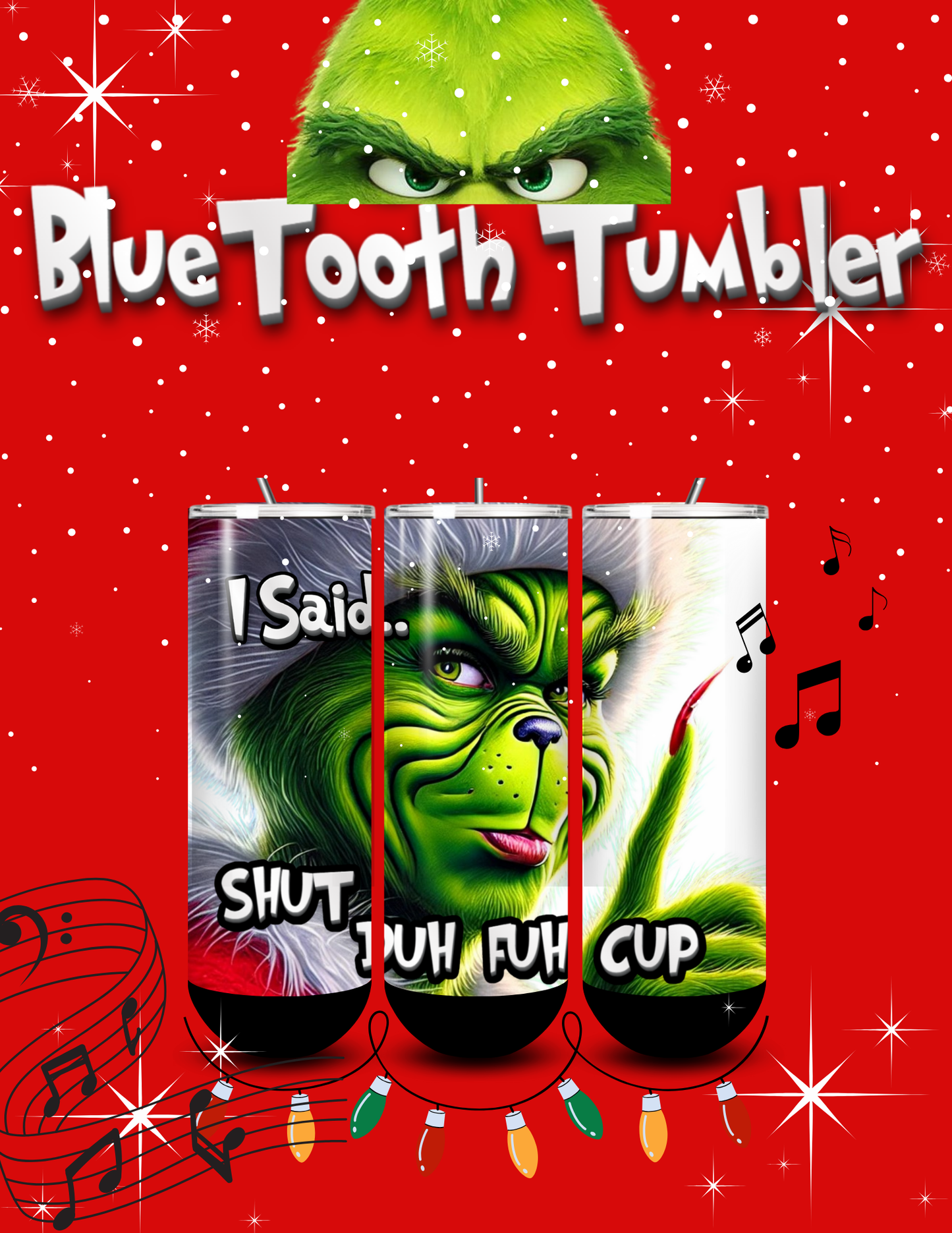 GRINCH 01BT 20 OZ BLUETOOTH TUMBLER