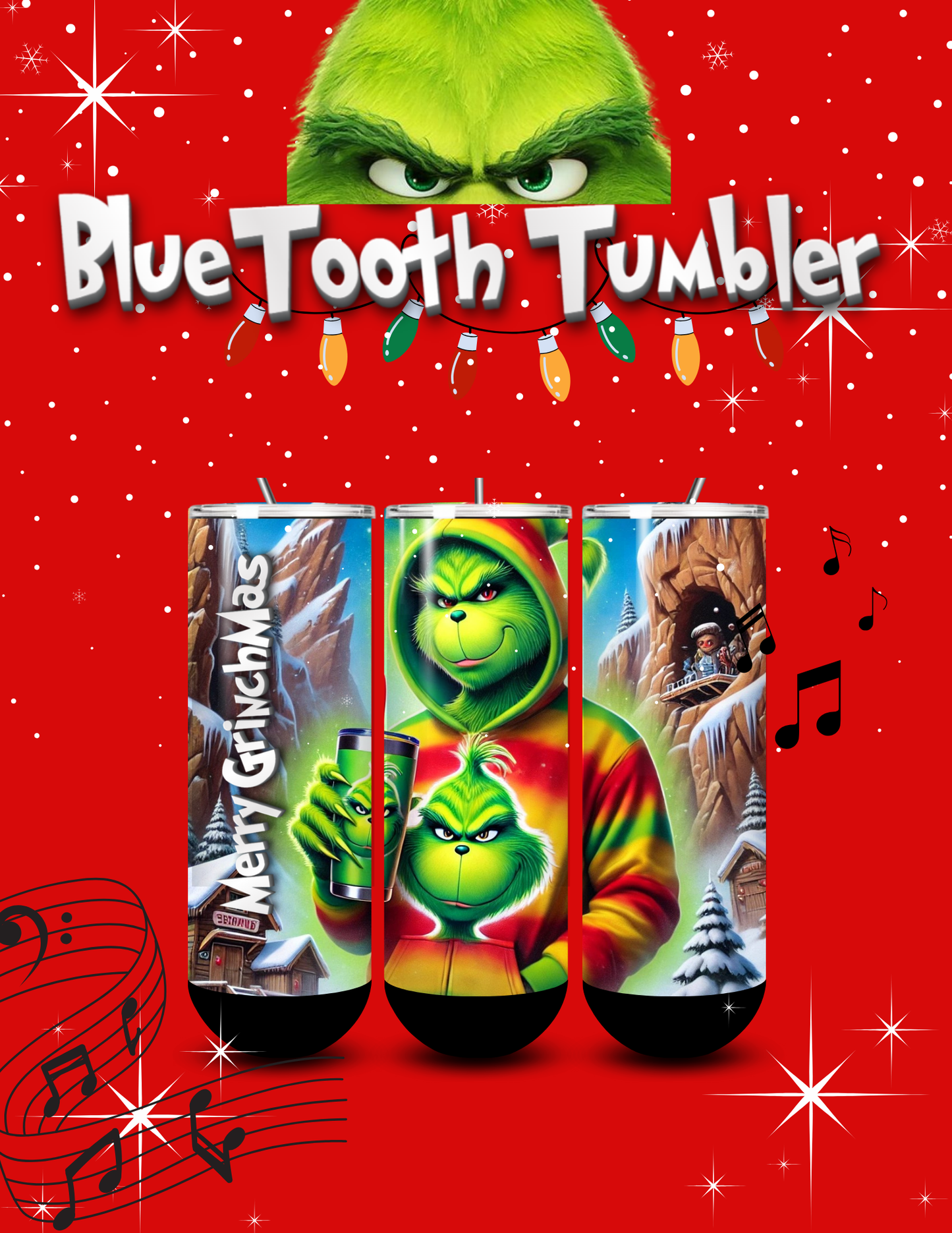 GRINCH 02BT BLUETOOTH TUMBLER