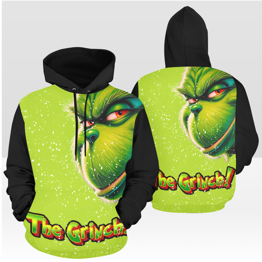 GRINCH 02 SOLID BLACK PULL OVER HOODIE