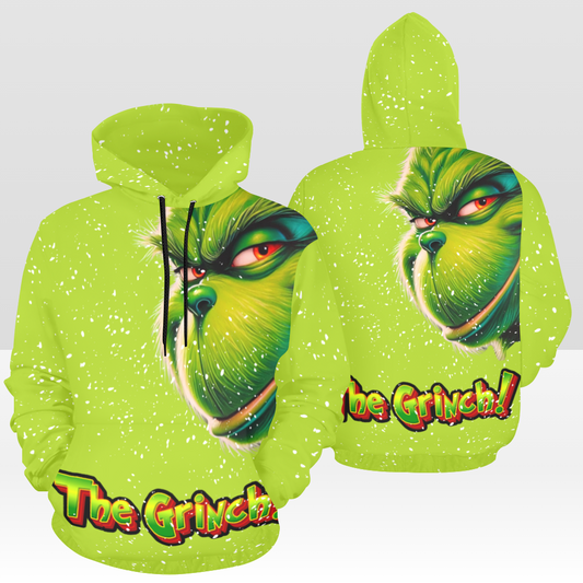 GRINCH 02 SOLID GREEN PULL OVER HOODIE