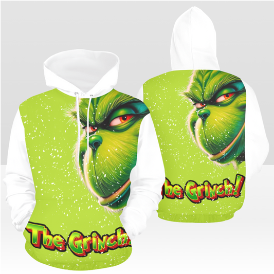 GRINCH 02 SOLID WHITE PULL OVER HOODIE