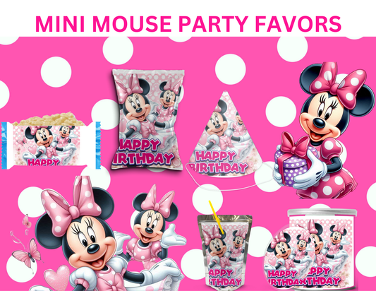 Mini Mouse Party Favor Templates