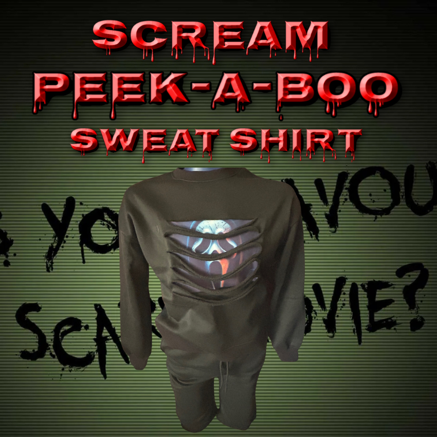 SCREAM PEEK-A-BOO SWEAT SHIRT